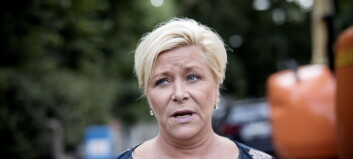 Siv Jensen senker taket for eiendomsskatt Siv Jensen senker taket for eiendomsskatt
