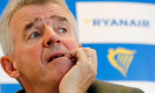 KRITISK: Michael O’Leary har lite til overs for forslaget. Her fra en pressekonferanse i 2018. Foto: Tolga Akmen/AFP KRITISK: Michael O’Leary har lite til overs for forslaget. Her fra en pressekonferanse i 2018. Foto: Tolga Akmen/AFP