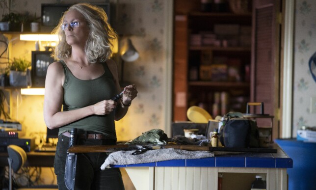 TRENT: Laurie Strode (Jamie Lee Curtis) har forberedt seg godt til dagen hun møter Michael Myers igjen. Foto: Universal Pictures TRENT: Laurie Strode (Jamie Lee Curtis) har forberedt seg godt til dagen hun møter Michael Myers igjen. Foto: Universal Pictures