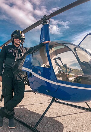 PILOT: Jørgen studerer for tiden for å bli helikopterpilot. Foto: Privat PILOT: Jørgen studerer for tiden for å bli helikopterpilot. Foto: Privat