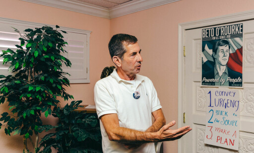 FRIVILLIG: Tom Given kjenner Beto O´Rourke fra oppveksten i El Paso. FRIVILLIG: Tom Given kjenner Beto O´Rourke fra oppveksten i El Paso.