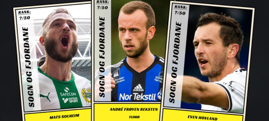 Dagbladet kårer de 50 beste fotballspillerne fra Sogn og Fjordane Dagbladet kårer de 50 beste fotballspillerne fra Sogn og Fjordane