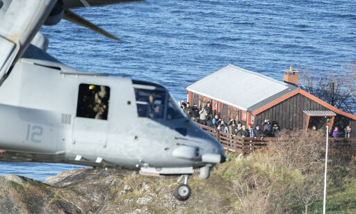 NÆRT: Skuelystne fikk se militærfartøy under Trident Juncture på nært hold. Foto: Hans Arne Vedlog/ Dagbladet NÆRT: Skuelystne fikk se militærfartøy under Trident Juncture på nært hold. Foto: Hans Arne Vedlog/ Dagbladet