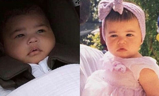 STORE LIKHETER: Det er enkelt å se hvem vesle Stormi (t.v) slekter på. Foto: Kylie Jenner / Instagram STORE LIKHETER: Det er enkelt å se hvem vesle Stormi (t.v) slekter på. Foto: Kylie Jenner / Instagram