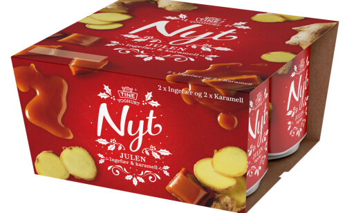 NYT JULEN: Yoghurt med smak av ingefær og karamell. NYT JULEN: Yoghurt med smak av ingefær og karamell.