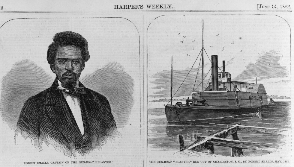 FLYKTET: Robert Smalls flukt med damperen Planter ble førstesidestoff over hele Nordstatene. <br>Faksimile: Harper’s Weekly, 1862/ U.S. Customs and Border Protection FLYKTET: Robert Smalls flukt med damperen Planter ble førstesidestoff over hele Nordstatene. <br>Faksimile: Harper’s Weekly, 1862/ U.S. Customs and Border Protection