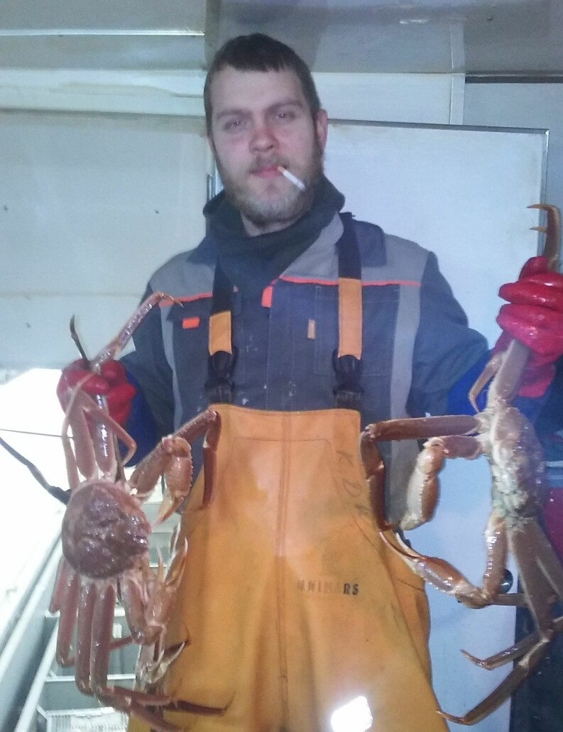 JAKTET KRABBER: Dimitrij Kravtsjenko (33) dro til Finnmark for å være med på snøkrabbeeventyret. JAKTET KRABBER: Dimitrij Kravtsjenko (33) dro til Finnmark for å være med på snøkrabbeeventyret.