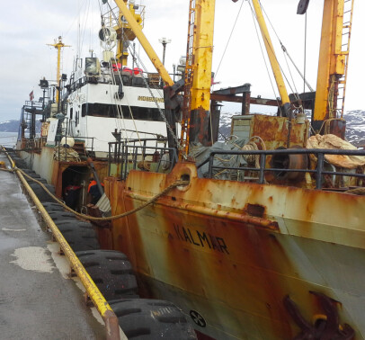 WORN OUT VESSEL: The 2015 photo of the snow crab boat "Kalmar".