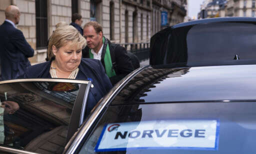 PARIS: Erna Solberg på vei til Triumfbuen for å markere hundre år siden slutten på første verdenskrig. Foto: Lars Eivind Bones / Dagbladet PARIS: Erna Solberg på vei til Triumfbuen for å markere hundre år siden slutten på første verdenskrig. Foto: Lars Eivind Bones / Dagbladet