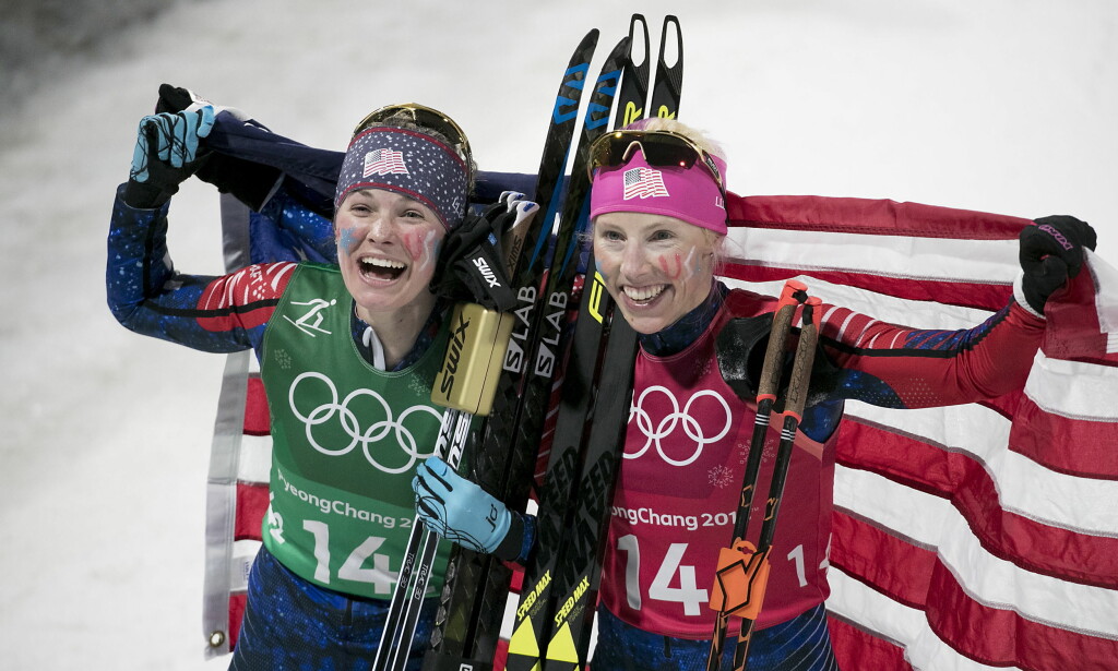 FORBAUSET: Kikkan Randall, her sammen med Jessica Diggins etter OL-gullet på sprintstafetten i Pyeongchang, er svært overrasket over de store kjønnsforskjellene i norsk idrett. Foto: Bjørn Langsem / Dagbladet FORBAUSET: Kikkan Randall, her sammen med Jessica Diggins etter OL-gullet på sprintstafetten i Pyeongchang, er svært overrasket over de store kjønnsforskjellene i norsk idrett. Foto: Bjørn Langsem / Dagbladet