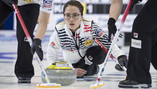 SKIP: Kim Eun-jung ble en folkehelt under OL i Pyeongchang. Laget tok et overraskende sølv i mesterskapet. Foto: NTB Scanpix SKIP: Kim Eun-jung ble en folkehelt under OL i Pyeongchang. Laget tok et overraskende sølv i mesterskapet. Foto: NTB Scanpix