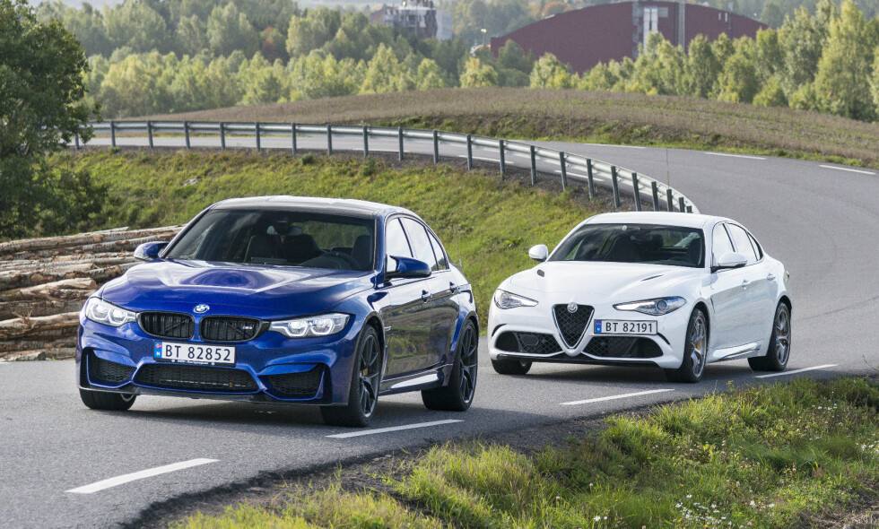 AMBISIØST: Alfa Romeo har fra starten ikke lagt skjul på at det er BMWs heftigste treere som er referansen det gjelder å slå med Giulia Quadrifoglio. Om de klarer det? Svaret får du i vår duell. Alle foto: Jamieson Pothecary / Autofil AMBISIØST: Alfa Romeo har fra starten ikke lagt skjul på at det er BMWs heftigste treere som er referansen det gjelder å slå med Giulia Quadrifoglio. Om de klarer det? Svaret får du i vår duell. Alle foto: Jamieson Pothecary / Autofil