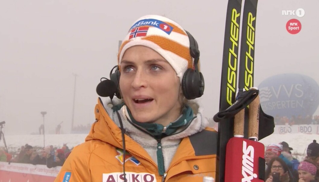 RØRT: Therese Johaug la ikke skjul på at de siste årene har vært tøffe. Skjermdump med tillatelse fra NRK RØRT: Therese Johaug la ikke skjul på at de siste årene har vært tøffe. Skjermdump med tillatelse fra NRK