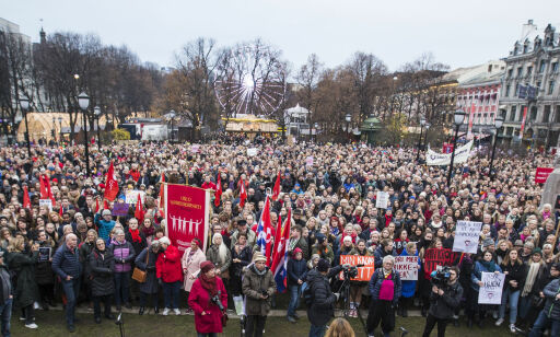image: Abortdemonstrasjoner i 33 byer: - Skremt over at vi må demonstrere mot dette