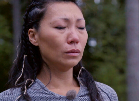 KNUST: Irene Halle ble overrasket over egen reaksjon etter tvekampen. Foto: TV 2 KNUST: Irene Halle ble overrasket over egen reaksjon etter tvekampen. Foto: TV 2