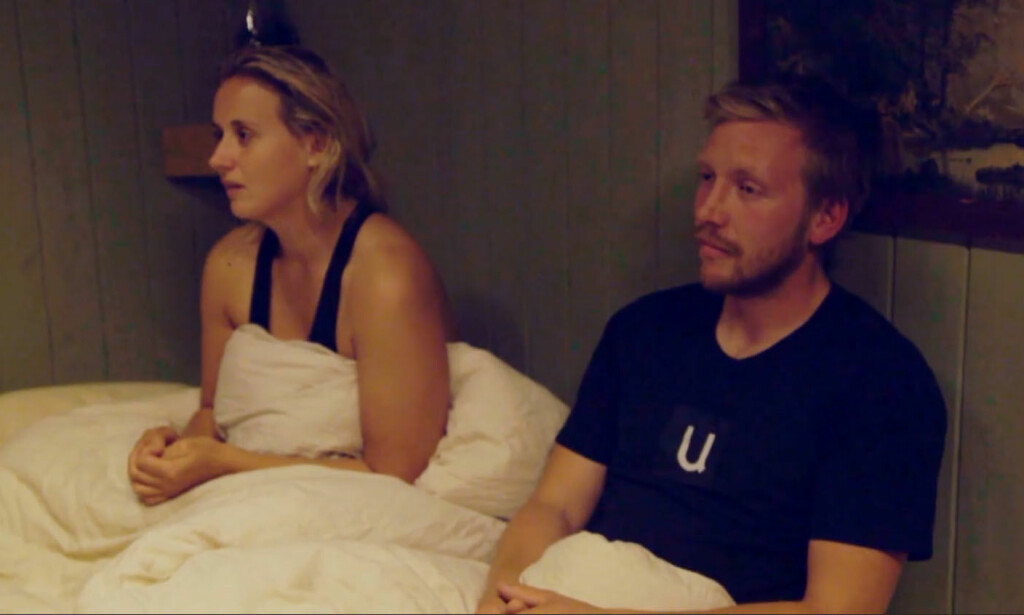 FÅR VITE SANNHETEN: Karianne Sissener Amundsen og Kjetil Nørstebø blir filmet i sannhetsøyeblikket. Foto: TV 2 FÅR VITE SANNHETEN: Karianne Sissener Amundsen og Kjetil Nørstebø blir filmet i sannhetsøyeblikket. Foto: TV 2
