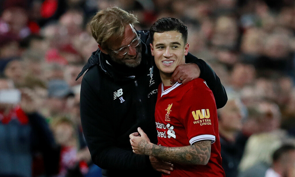 GODT FORHOLD: Jürgen Klopp har flere ganger uttalt at forholdet mellom ham og Philippe Coutinho var godt, til tross for at brasilianeren ønsket seg vekk fra klubben over lengre tid. Foto: Reuters/Jason Cairnduff GODT FORHOLD: Jürgen Klopp har flere ganger uttalt at forholdet mellom ham og Philippe Coutinho var godt, til tross for at brasilianeren ønsket seg vekk fra klubben over lengre tid. Foto: Reuters/Jason Cairnduff