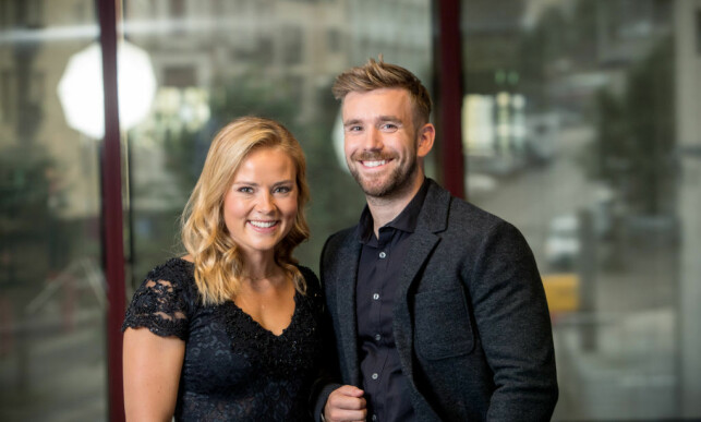 POPULÆR DUO: Helene Olafsen og Stian Blipp ledet sin første «Senkveld»-sesong sammen i høst. Foto: TV 2 POPULÆR DUO: Helene Olafsen og Stian Blipp ledet sin første «Senkveld»-sesong sammen i høst. Foto: TV 2