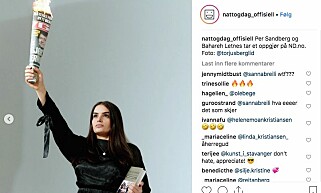 FÅR REAKSJONER: Spesielt dette bildet i Natt & Dag-bildeserien blir møtt med reaksjoner. Et annet bilde i bildeserien viser Sandberg som tenner på avisa. Faksimile: Instagram / Natt & Dag FÅR REAKSJONER: Spesielt dette bildet i Natt & Dag-bildeserien blir møtt med reaksjoner. Et annet bilde i bildeserien viser Sandberg som tenner på avisa. Faksimile: Instagram / Natt & Dag