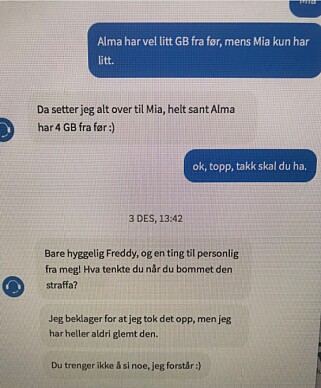 KLARTE IKKE DY SEG: Freddy dos Santos fikk god hjelp av kundebehandleren, men så kom det uunngåelige spørsmålet. Foto: Skjermdump/Twitter KLARTE IKKE DY SEG: Freddy dos Santos fikk god hjelp av kundebehandleren, men så kom det uunngåelige spørsmålet. Foto: Skjermdump/Twitter