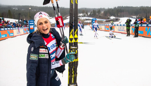 ANKERDILEMMA: Therese Johaug er en av flere som kan bli Norges nye ankerkvinne, selv om hun ikke er kjent for sine avslutningsegenskaper. Foto: Bildbyrån ANKERDILEMMA: Therese Johaug er en av flere som kan bli Norges nye ankerkvinne, selv om hun ikke er kjent for sine avslutningsegenskaper. Foto: Bildbyrån