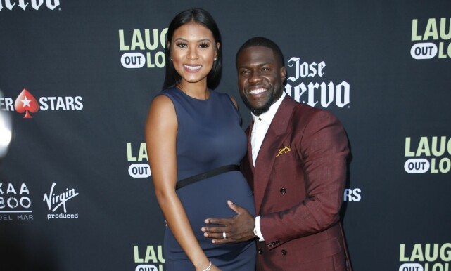 TREBARNSFAR: I november i fjor fikk Kevin hart og Kona Eniko Parrish sitt første barn sammen. Fra før har Hart to barn fra et tidligere ekteskap. Foto: NTB Scanpix TREBARNSFAR: I november i fjor fikk Kevin hart og Kona Eniko Parrish sitt første barn sammen. Fra før har Hart to barn fra et tidligere ekteskap. Foto: NTB Scanpix