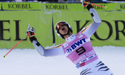 VANT HAN?: Slik så det ut da Stefan Luitz gikk i mål i Beaver Creek i helga. Nå kan han miste seieren. Foto: AP Photo / Nathan Bilow VANT HAN?: Slik så det ut da Stefan Luitz gikk i mål i Beaver Creek i helga. Nå kan han miste seieren. Foto: AP Photo / Nathan Bilow