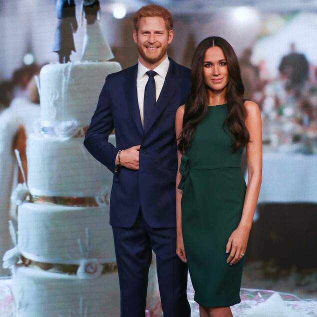 LONDON: Like før bryllupet i mai, ble voksfigurer av Meghan og Harry stilt ut ved Madame Tussauds i London. Foto: NTB Scanpix LONDON: Like før bryllupet i mai, ble voksfigurer av Meghan og Harry stilt ut ved Madame Tussauds i London. Foto: NTB Scanpix
