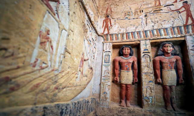 image: «Enestående» funn i Egypt: - Fargen er nesten intakt etter 4400 år