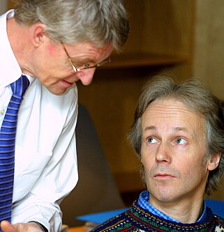 ORDERUD-SAKEN: Harald Stabell forsvarte Per Orderud under Orderud-saken. Her er de to avbildet under ankesaken i Eidsivating lagmannsrett i 2002. Foto: Hans Arne Vedlog ORDERUD-SAKEN: Harald Stabell forsvarte Per Orderud under Orderud-saken. Her er de to avbildet under ankesaken i Eidsivating lagmannsrett i 2002. Foto: Hans Arne Vedlog
