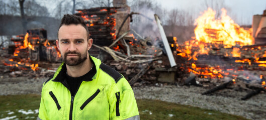 Mistet barndomshjemmet i intens husbrann Mistet barndomshjemmet i intens husbrann