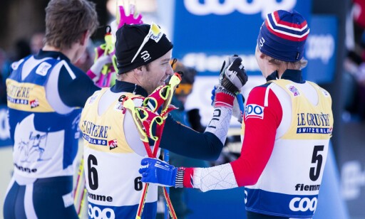 ROS: Sjur Røthe var raskest på den siste etappen og etterpå var han full av lovord om romkameraten som vant hele Tour de Ski. Foto: Terje Pedersen / NTB scanpix ROS: Sjur Røthe var raskest på den siste etappen og etterpå var han full av lovord om romkameraten som vant hele Tour de Ski. Foto: Terje Pedersen / NTB scanpix