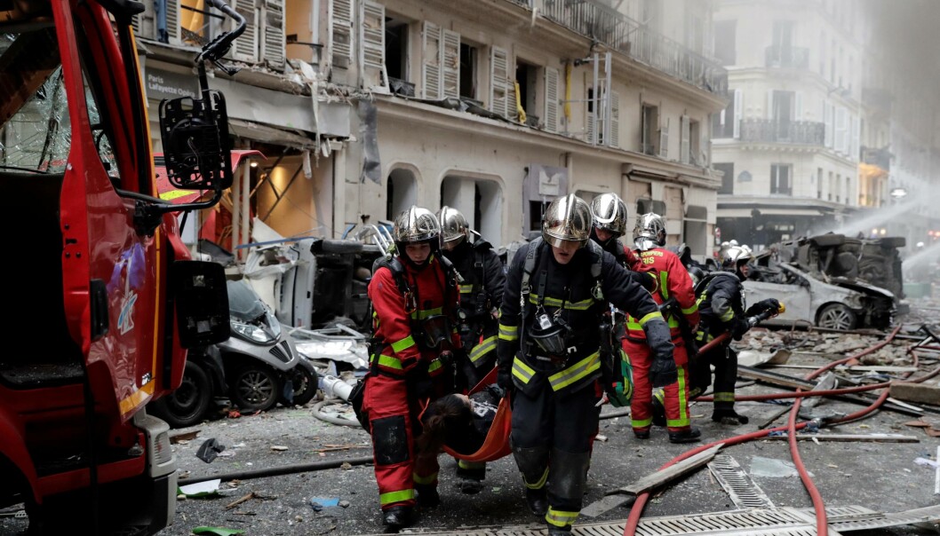 Voldsom eksplosjon i Paris Voldsom eksplosjon i Paris