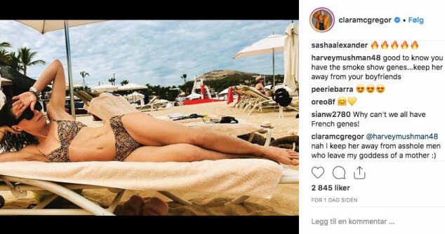 <strong>SPARKER FRA:</strong> Clara skryter av moren på Instagram, og sender et stikk i retning faren. Foto: Skjermdump / Instagram <strong>SPARKER FRA:</strong> Clara skryter av moren på Instagram, og sender et stikk i retning faren. Foto: Skjermdump / Instagram