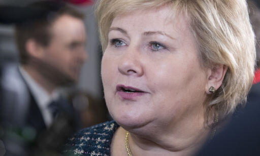image: Erna Solberg forsvarer budsjettgrep