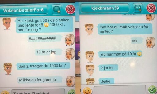 image: Ber små jenter om sex og nakenbilder i mobilspill