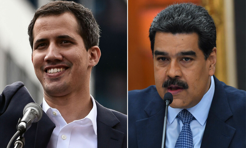 PRESIDENT: Juan Guaidó er leder for Venezuelas nasjonalforsamling. I går erklærte hans seg som landets midlertidige president. Landets president Nicolás Maduros, som ble gjenvalgt i mai, nekter å gi seg. Foto: Yuri CORTEZ and Federico PARRA / AFP PRESIDENT: Juan Guaidó er leder for Venezuelas nasjonalforsamling. I går erklærte hans seg som landets midlertidige president. Landets president Nicolás Maduros, som ble gjenvalgt i mai, nekter å gi seg. Foto: Yuri CORTEZ and Federico PARRA / AFP