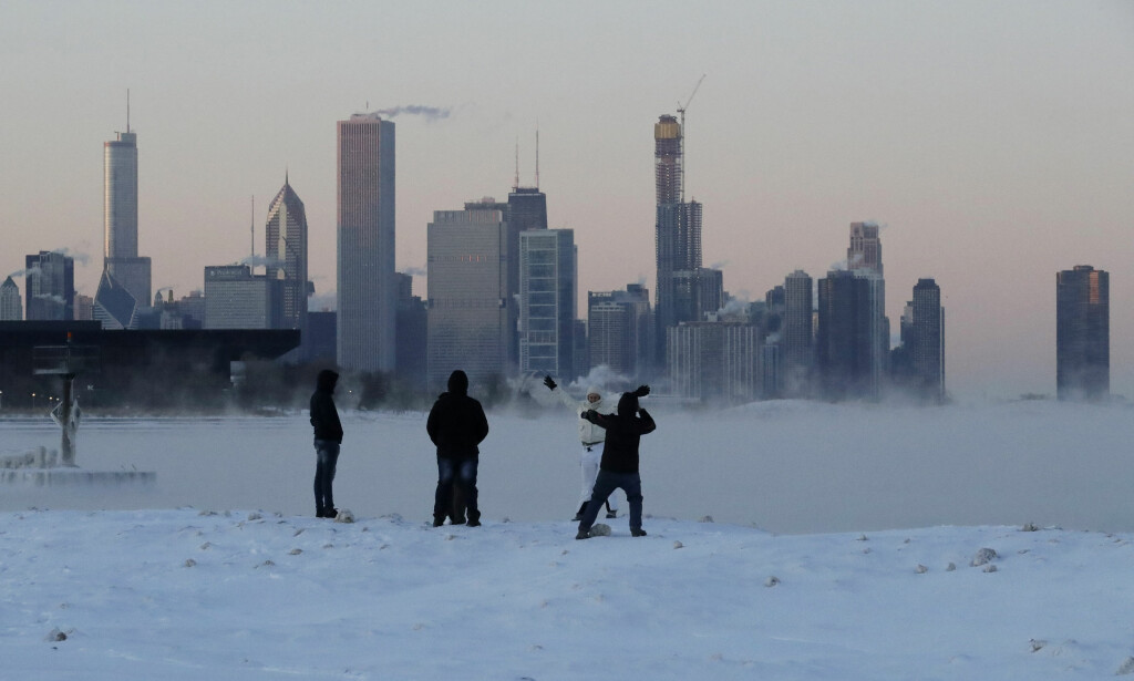 CHICAGO: Byen som har måtte tåle noen av de kaldeste temperaturene. Foto: AP Photo/Nam Y. Huh CHICAGO: Byen som har måtte tåle noen av de kaldeste temperaturene. Foto: AP Photo/Nam Y. Huh