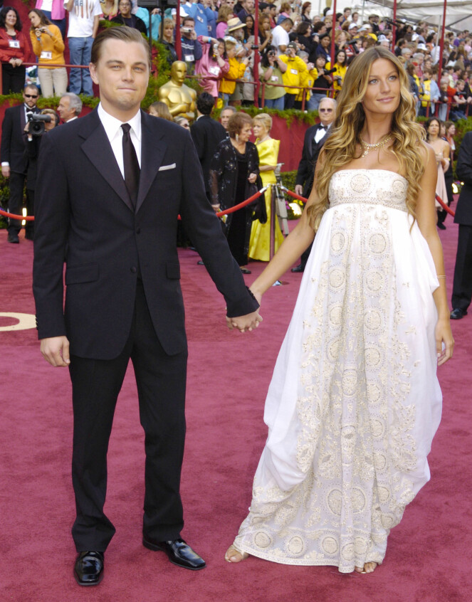 <strong>ETTERTRAKTET PAR:</strong> Gisele Bündchen er den eneste kvinnen Leonardo DiCaprio har tatt med seg på den gjeve Oscar-utdelinga. Her i 2005. Foto: NTB Scanpix <strong>ETTERTRAKTET PAR:</strong> Gisele Bündchen er den eneste kvinnen Leonardo DiCaprio har tatt med seg på den gjeve Oscar-utdelinga. Her i 2005. Foto: NTB Scanpix