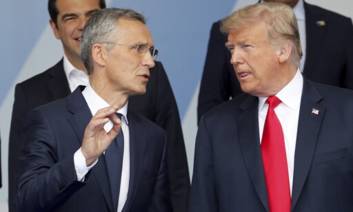 TRUMP-EFFEKT: USAs president har tordnet mot sine europeiske allierte for å få dem til å betale mer av regningen for NATO. Ifølge NATO-sjef Jens Stoltenberg har et flertall av NATO-landene nå planer for å nå 2 prosent-målet. Foto: Yves Herman/Reuters TRUMP-EFFEKT: USAs president har tordnet mot sine europeiske allierte for å få dem til å betale mer av regningen for NATO. Ifølge NATO-sjef Jens Stoltenberg har et flertall av NATO-landene nå planer for å nå 2 prosent-målet. Foto: Yves Herman/Reuters