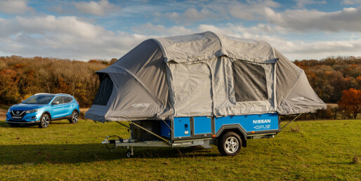 Camping med gamle elbilbatterier Camping med gamle elbilbatterier