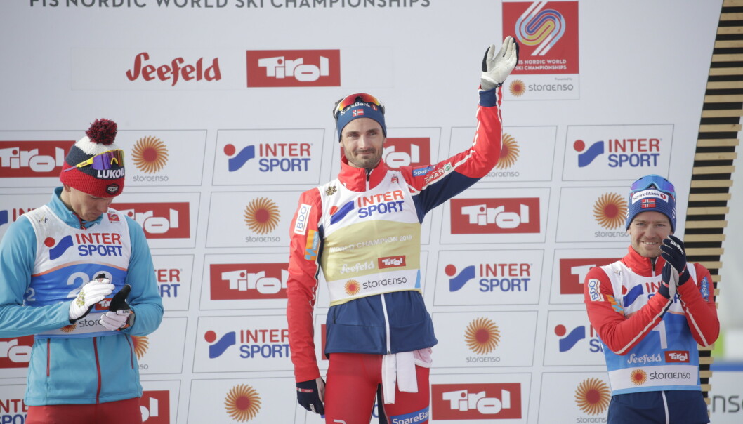 <strong>SLÅR TILBAKE MOT SUNDBY:</strong> Aleksandr Bolsjunov, som vant sølvet bak Hans Christer Holund på dagens femmil, slår tilbake mot Martin Johnsrud Sundbys kritikk av feltet. Foto: Bjørn Langsem / Dagbladet <strong>SLÅR TILBAKE MOT SUNDBY:</strong> Aleksandr Bolsjunov, som vant sølvet bak Hans Christer Holund på dagens femmil, slår tilbake mot Martin Johnsrud Sundbys kritikk av feltet. Foto: Bjørn Langsem / Dagbladet