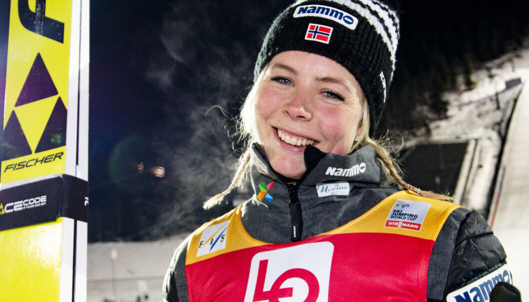 Hoppdronningen vil avlaste pappa Hoppdronningen vil avlaste pappa