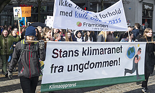 STREIK: Forrige torsdag streiket flere tusen elever i Bergen. Foto: NTB Scanpix STREIK: Forrige torsdag streiket flere tusen elever i Bergen. Foto: NTB Scanpix