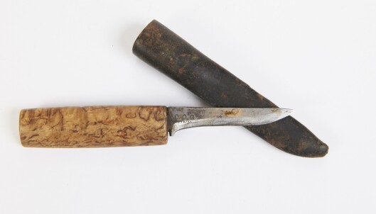 <strong>GODT BRUKT:</strong>
Tollekniv med skaft i
tre og slire i metall
(cirka. kr 300). Foto: Jan Larsen <strong>GODT BRUKT:</strong>
Tollekniv med skaft i
tre og slire i metall
(cirka. kr 300). Foto: Jan Larsen