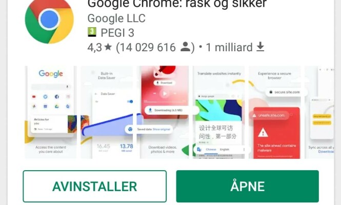 OPPDATER: På mobilen. Hvis det er en oppdatering ledig, så står det "Oppdater" der det nå står "Åpne". OPPDATER: På mobilen. Hvis det er en oppdatering ledig, så står det "Oppdater" der det nå står "Åpne".