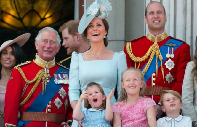 ENGASJERT: Prinsesse Charlotte klarte ikke å skjule sin begeistring under flyshowet. Foto: NTB Scanpix ENGASJERT: Prinsesse Charlotte klarte ikke å skjule sin begeistring under flyshowet. Foto: NTB Scanpix
