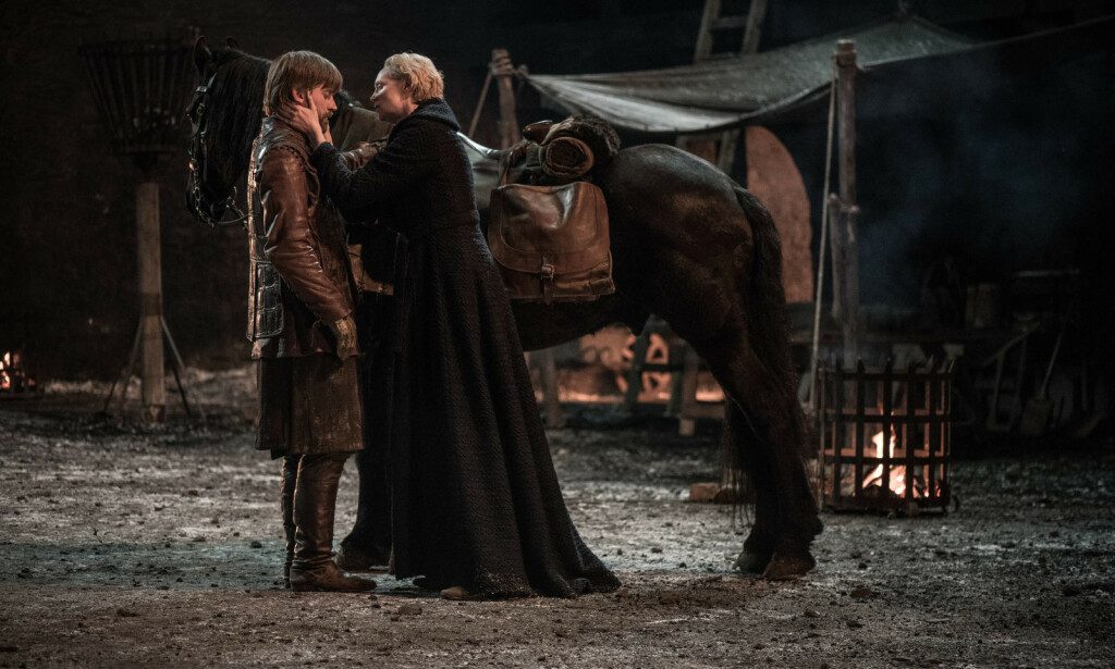 DET KUNNE JO IKKE VARE: Jaime reiser fra Brienne for å drepe/redde Cersei (stryk det som ikke passer). Foto: HBO NORDIC DET KUNNE JO IKKE VARE: Jaime reiser fra Brienne for å drepe/redde Cersei (stryk det som ikke passer). Foto: HBO NORDIC