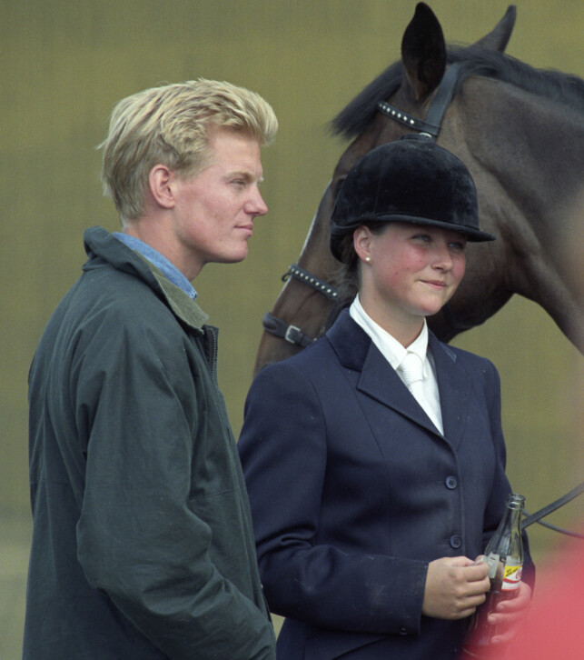 NUMMER TO: Märtha Louise ble i 1991 sammen med BI-studenten Per Gunnar Haugen. De gikk offisielt sett fra hverandre i 1994. Her er de fotografert på et ridestevne i Sarpsborg. Foto: Jon Eeg / NTB scanpix NUMMER TO: Märtha Louise ble i 1991 sammen med BI-studenten Per Gunnar Haugen. De gikk offisielt sett fra hverandre i 1994. Her er de fotografert på et ridestevne i Sarpsborg. Foto: Jon Eeg / NTB scanpix