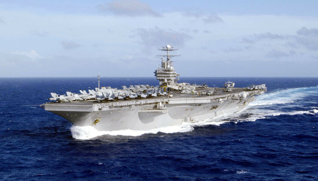<strong>HANGARSKIP:</strong> USS Abraham Lincoln, jagerskipene som beskytter den og flyskvadronen om bord var alle på vei til Persiabukta i forrige uke. Foto: NTB Scanpix <strong>HANGARSKIP:</strong> USS Abraham Lincoln, jagerskipene som beskytter den og flyskvadronen om bord var alle på vei til Persiabukta i forrige uke. Foto: NTB Scanpix